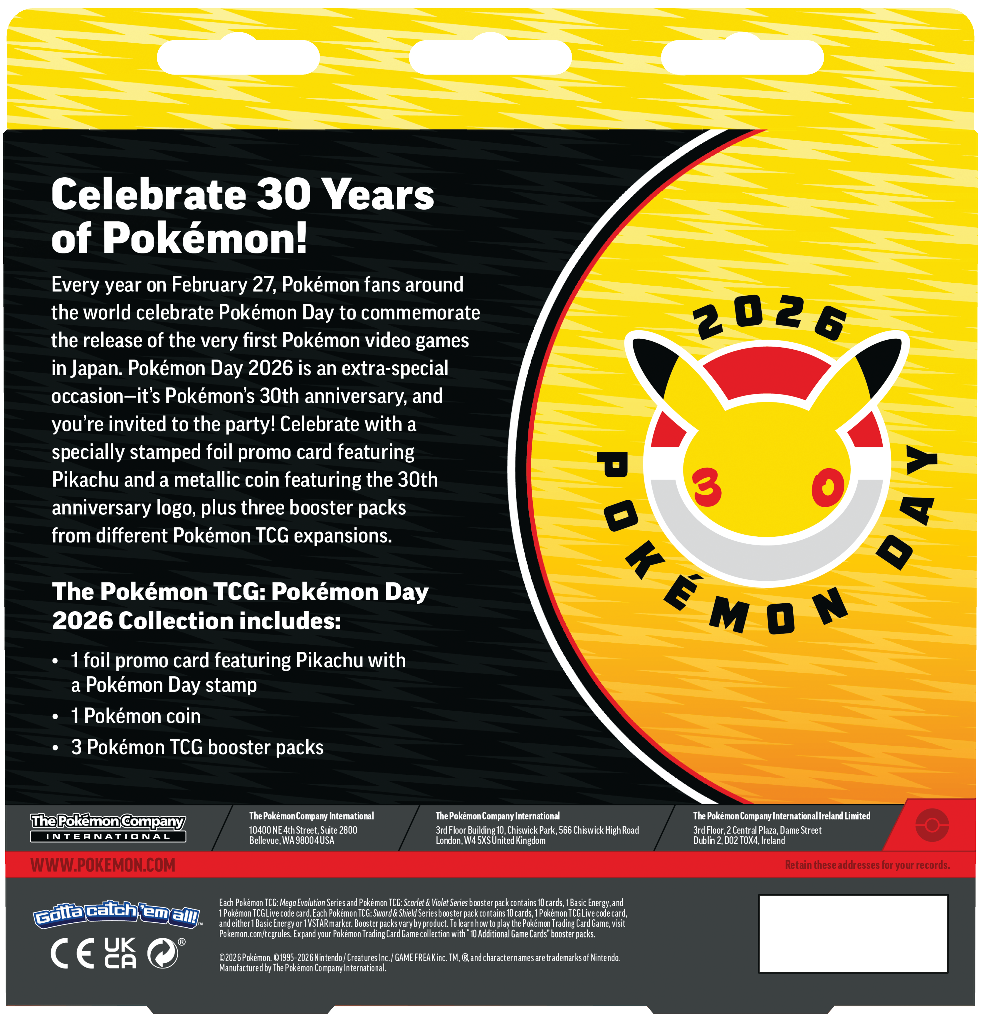 Pokemon Trading Card Game: Pokemon Day 2026 Collection