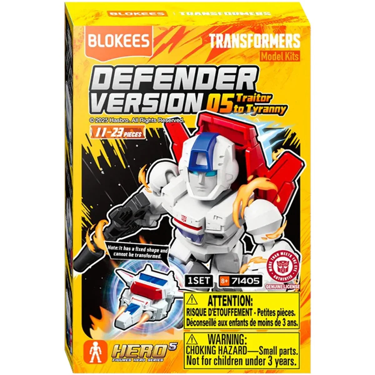 Transformers Defender Version 05 Traitor to Tyranny Blokees Mini Model Kit