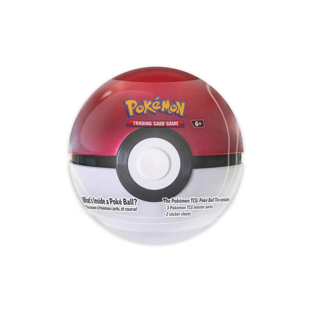 Pokemon Poke Ball Tin with 3 Trading Card Packs & Coin, Blind Capsule