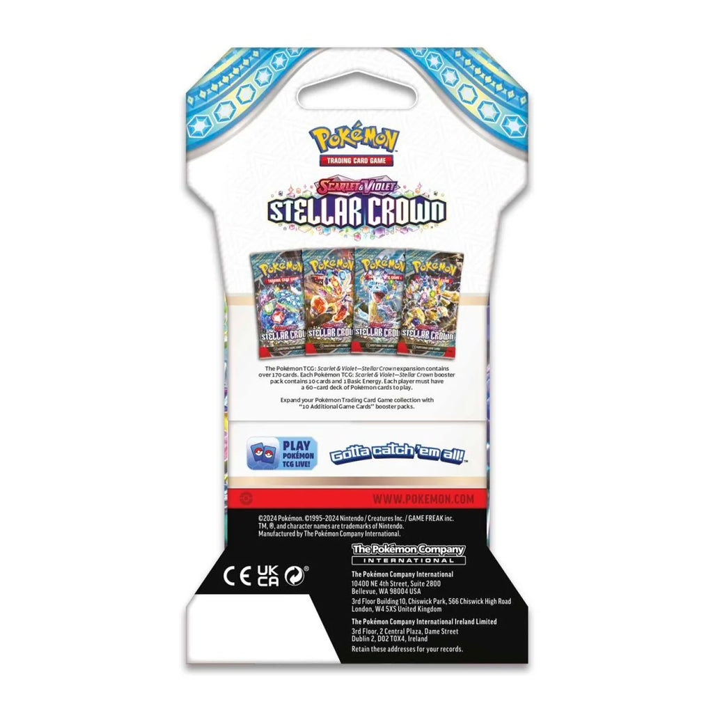 Pokemon TCG Scarlet & Violet Stellar Crown Sleeved Booster Pack